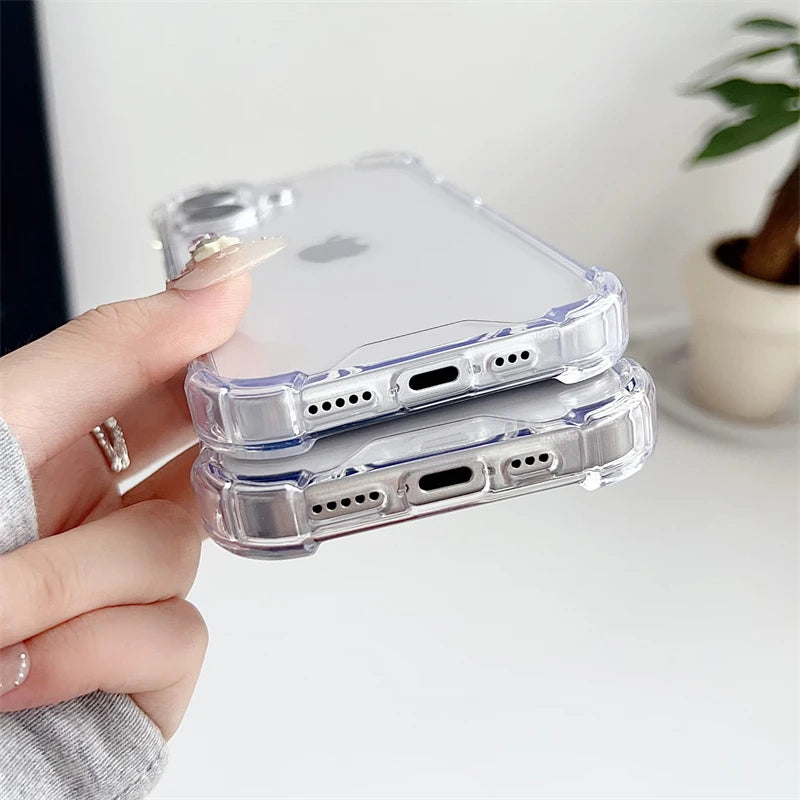 Luxury Transparent Shockproof Armor Case